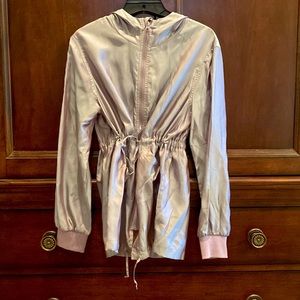 ⭐️ LIKE NEW ⭐️ GORGEOUS purple/iridescent rain jacket!